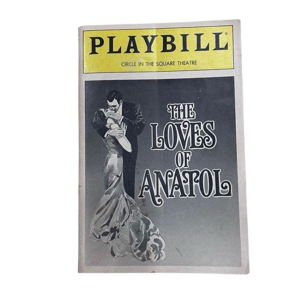 Vtg Arthur Schnitzler The Loves Of Anatol Playbill 1985 Philip Bosco Playwright